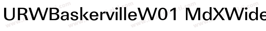 URWBaskervilleW01 MdXWide Regular字体转换